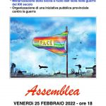 Scopri di più sull'articolo 25 febbraio h18, Ragusa: assemblea contro la guerra