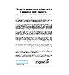 Scopri di più sull'articolo Sciopero del 20 maggio: il volantino